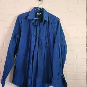 Blue men's dress shirt